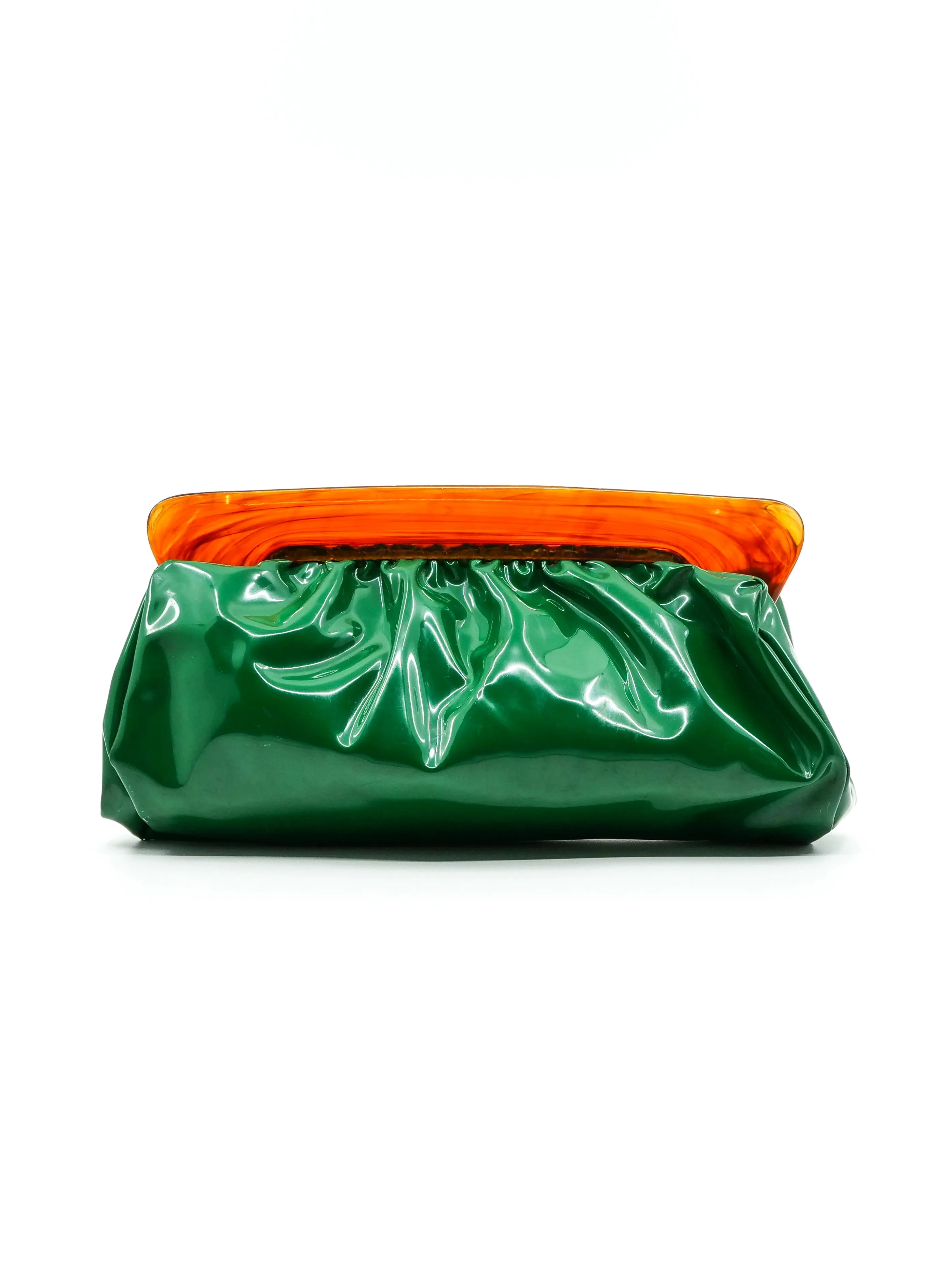 1960's Green Vinyl Clutch