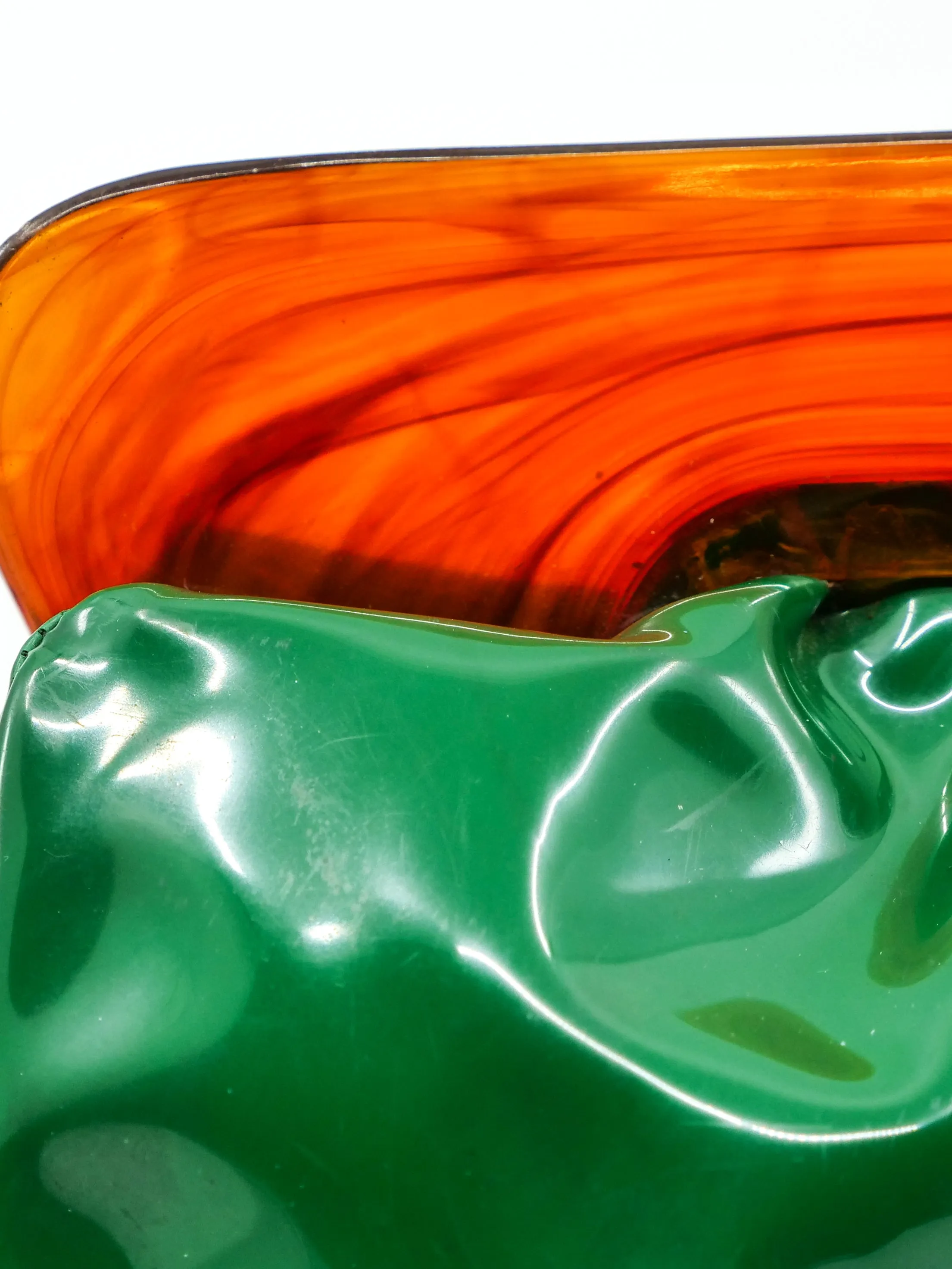 1960's Green Vinyl Clutch