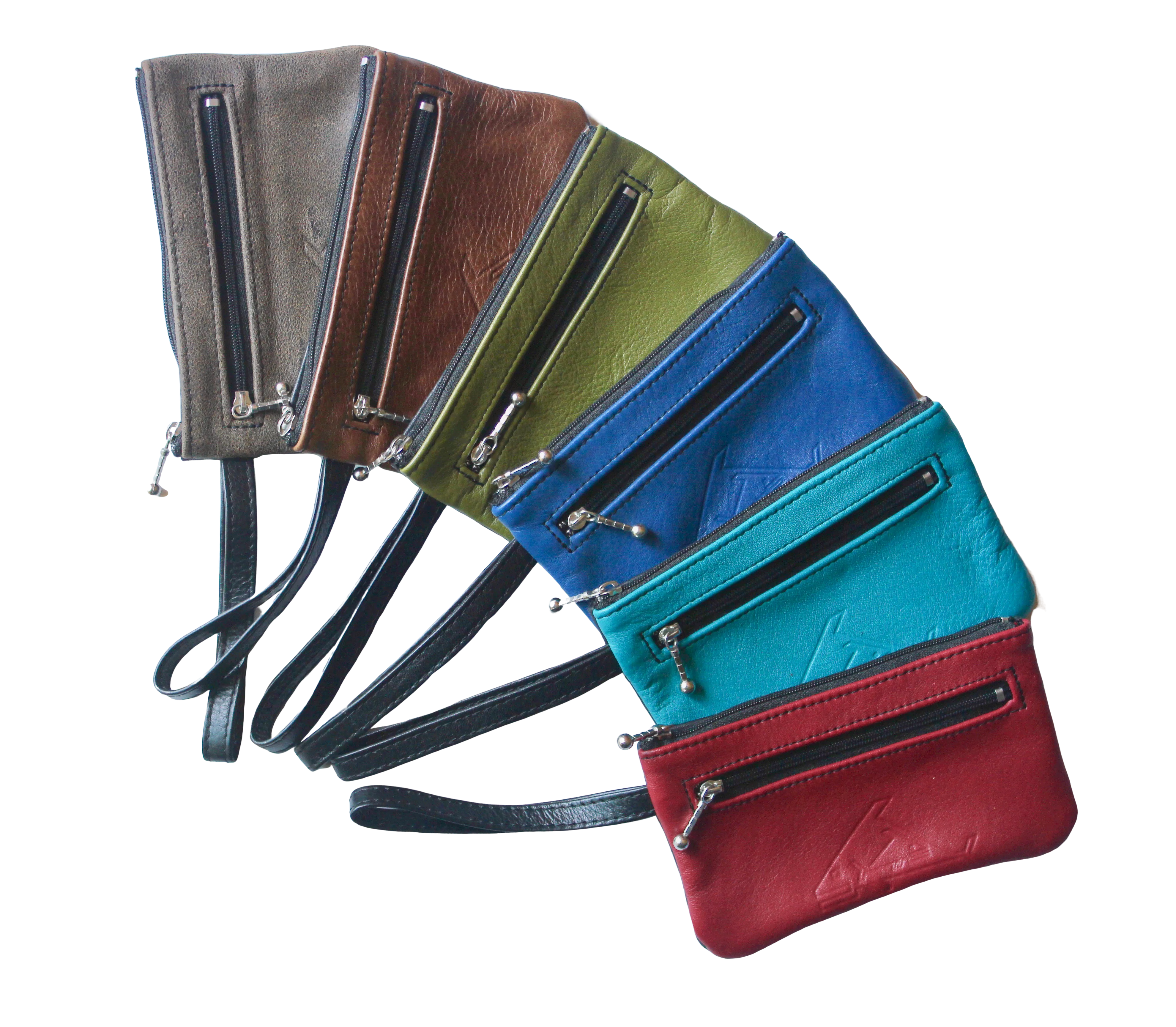 6” Leather Wristlet or Snap Hook Wallet