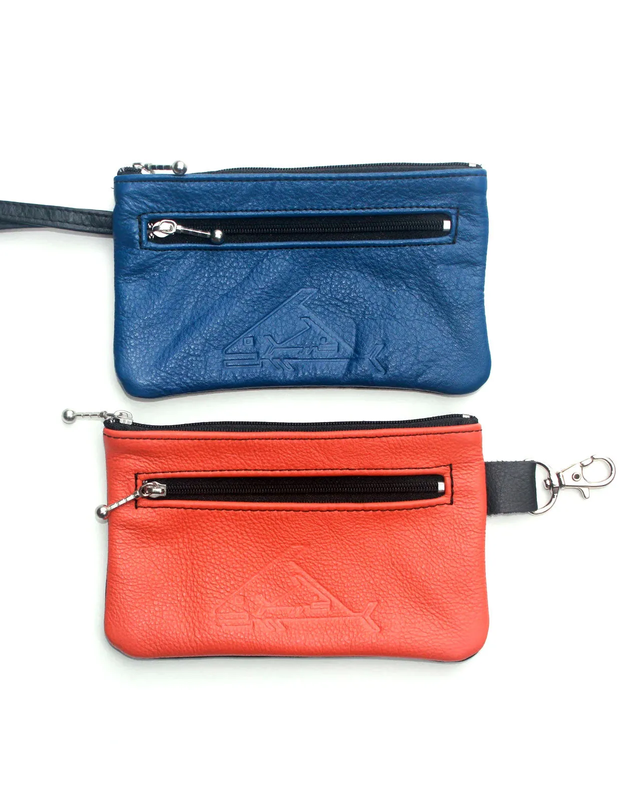 6” Leather Wristlet or Snap Hook Wallet