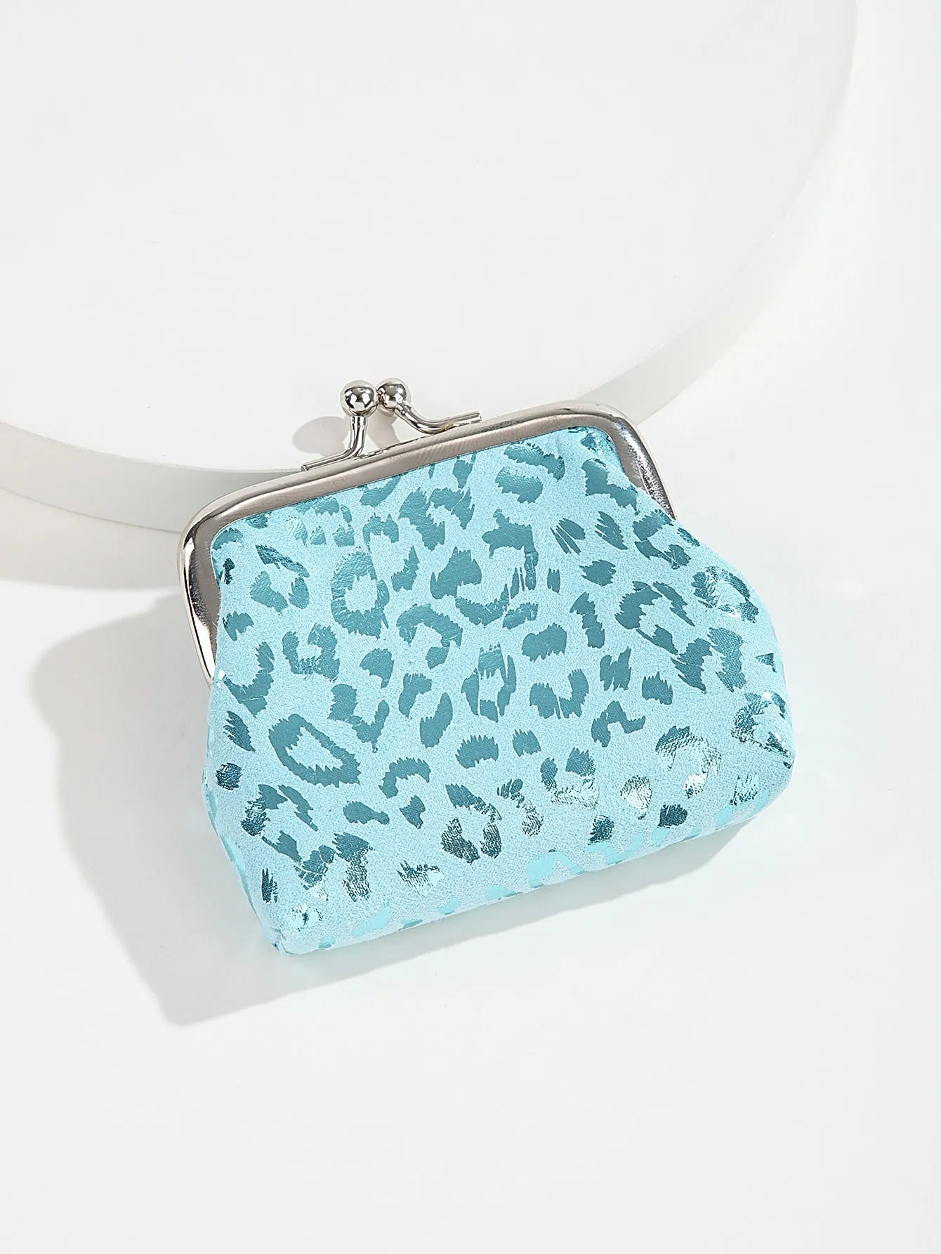 Animal Pattern Holographic Kiss Lock Coin Purse Change Pouch Card Holder Coin