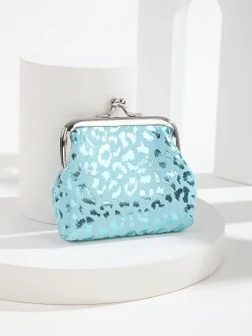 Animal Pattern Holographic Kiss Lock Coin Purse Change Pouch Card Holder Coin