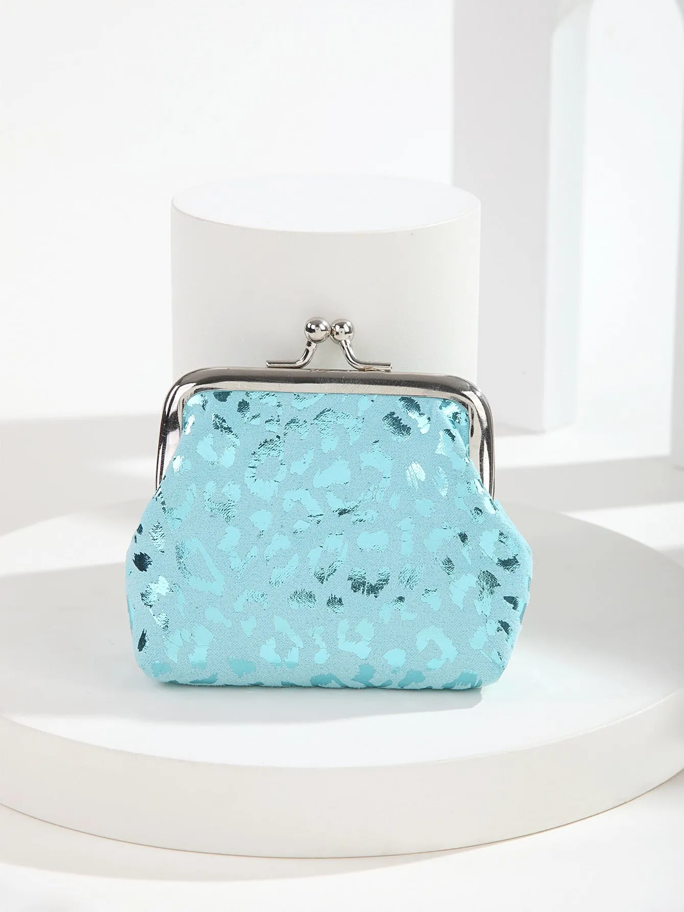Animal Pattern Holographic Kiss Lock Coin Purse Change Pouch Card Holder Coin