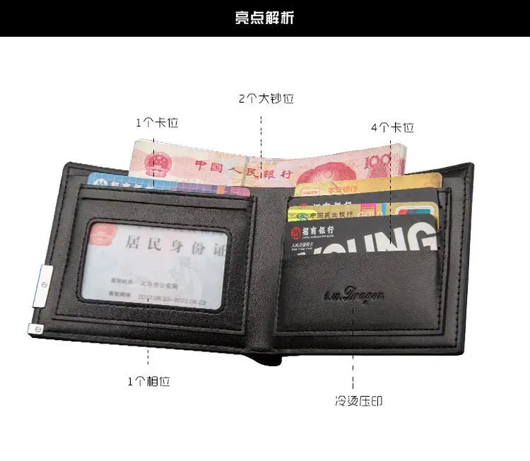 Anime Demon Slayer Wallet Kimetsu No Yaiba Cartoon Men's Short Coin Purse PU Wallet Adult Kids Card Holder Purse Children Gift