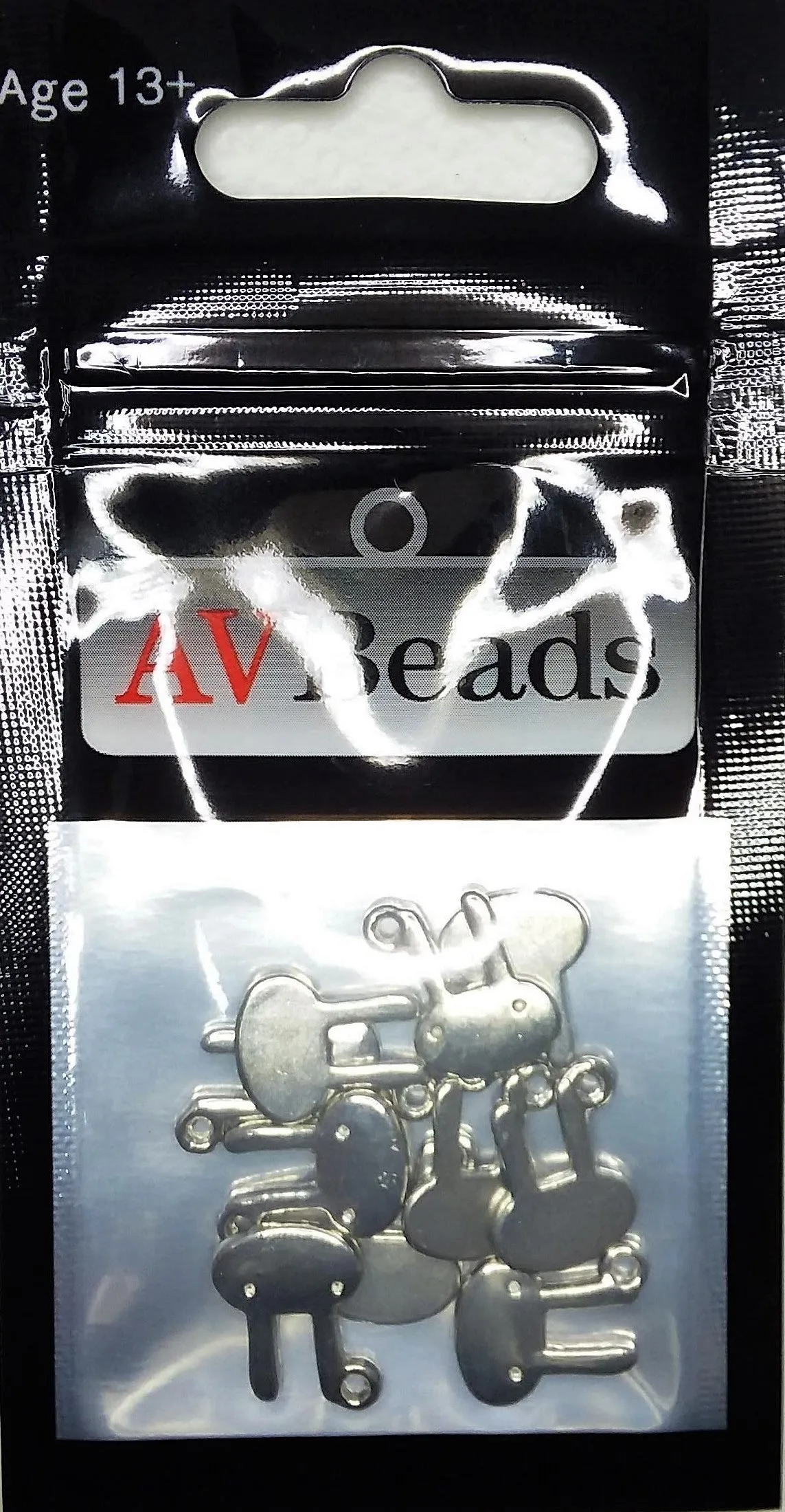 AVBeads Animal Charms Rabbit Charms Silver 13mm x 10mm Metal Charms 10pcs