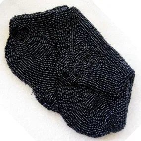 Black Seed Bead Purse
