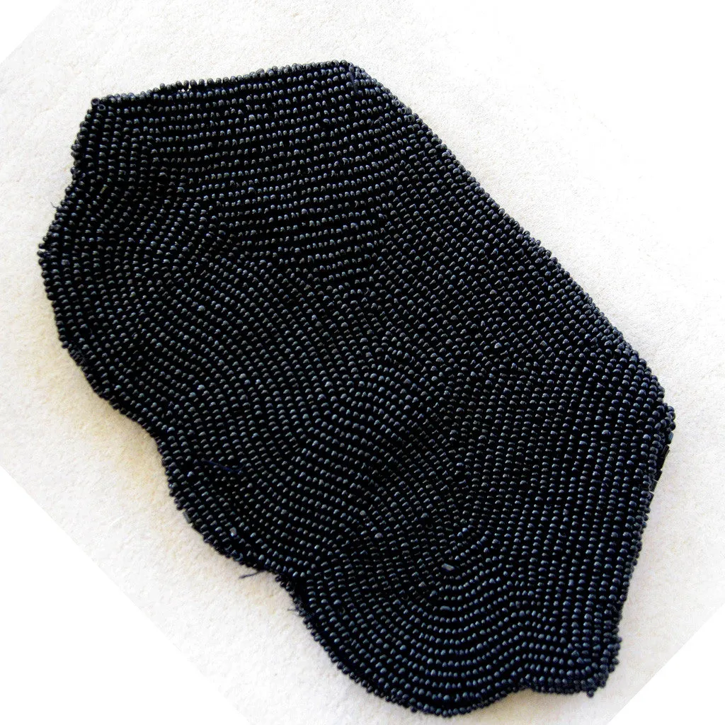 Black Seed Bead Purse