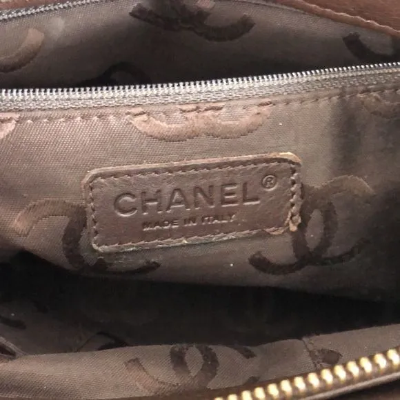 CHANEL Brown Wild Stitch with Chain Strap