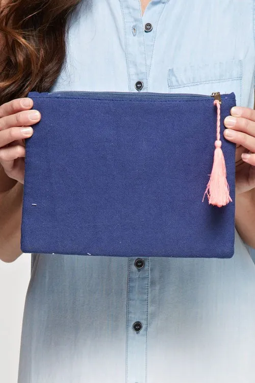 Embroidered Clutch
