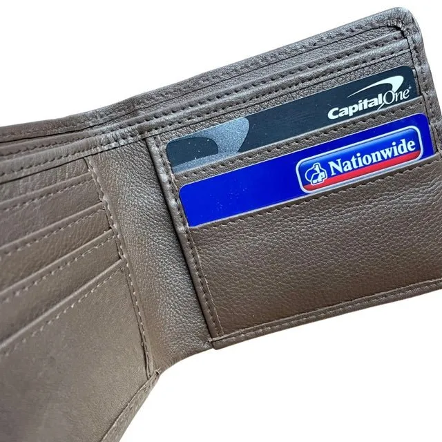 Harris Tweed Wallet - Blue Brown Twill