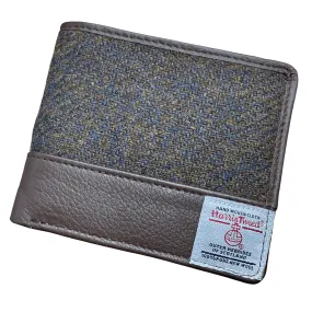 Harris Tweed Wallet - Blue Brown Twill