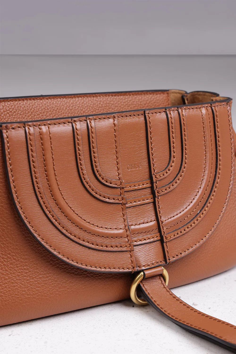 MARCIE SMALL SADDLE BAG | TAN