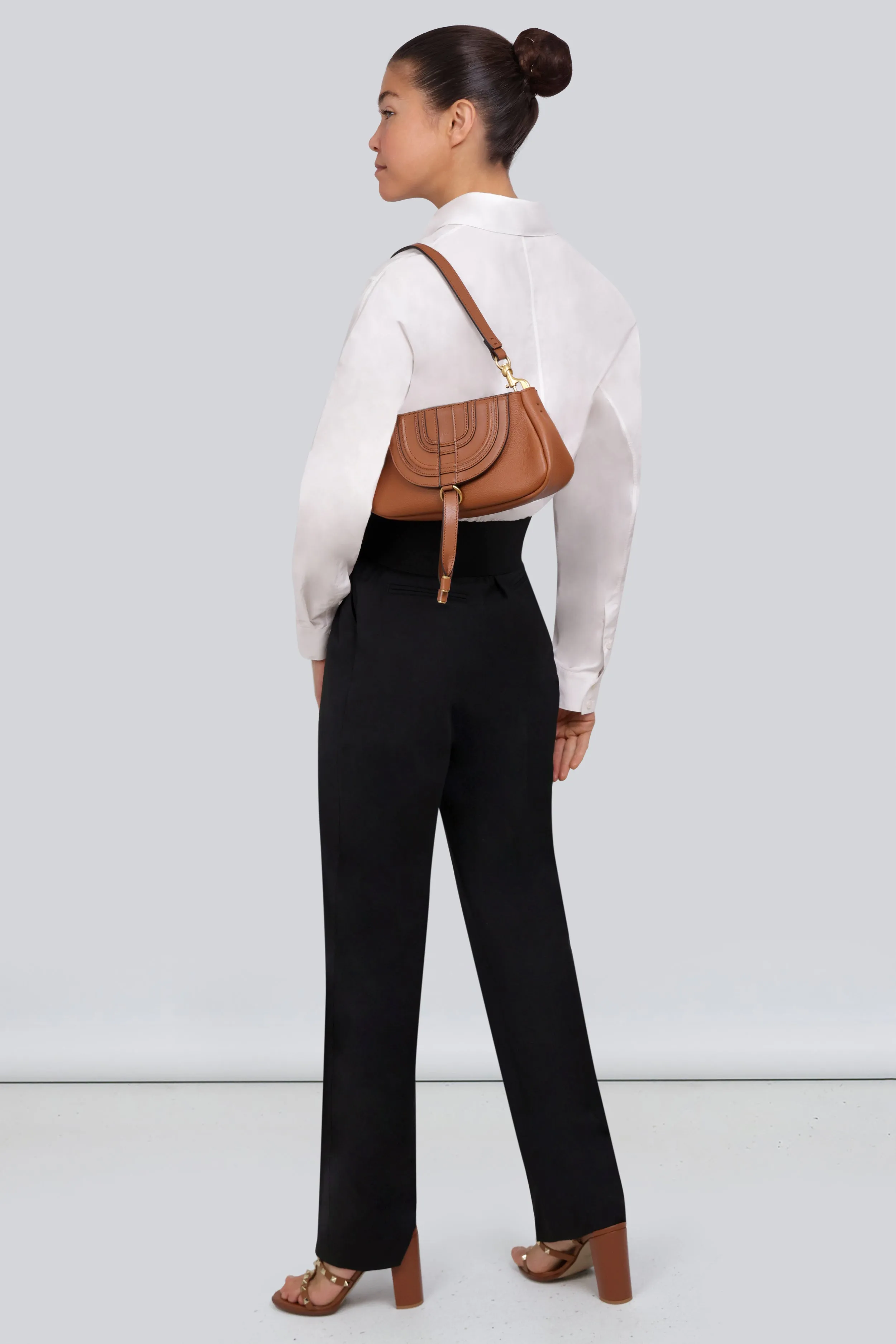 MARCIE SMALL SADDLE BAG | TAN