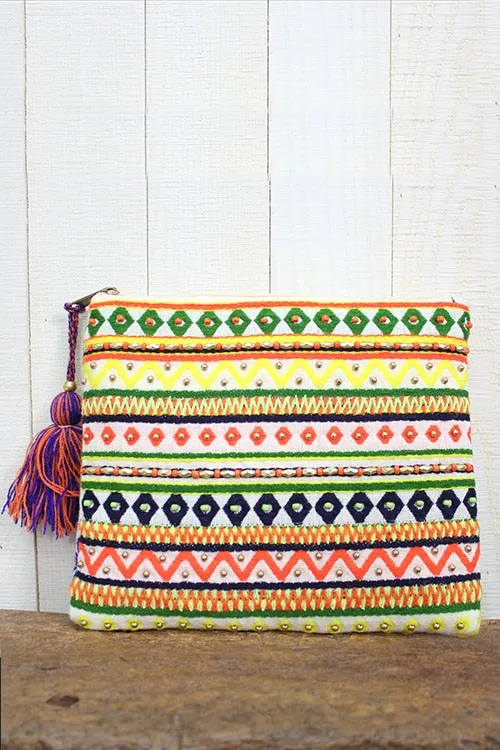 Multi Pattern Jacquard Clutch