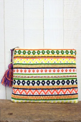 Multi Pattern Jacquard Clutch