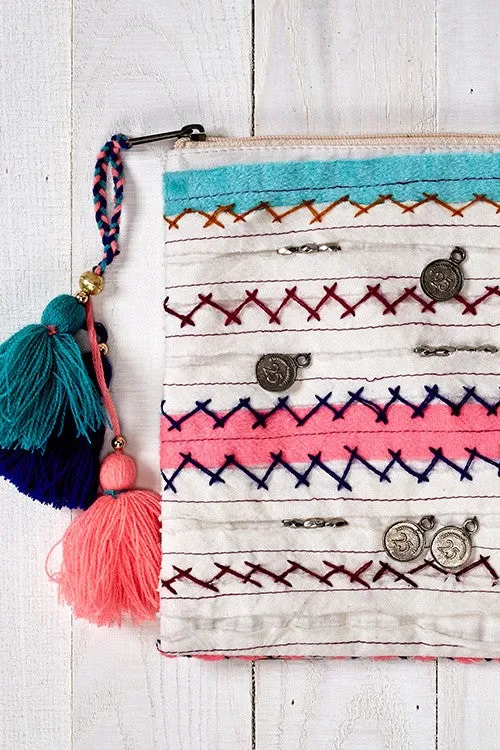 Multi Trimmed Coin Purse