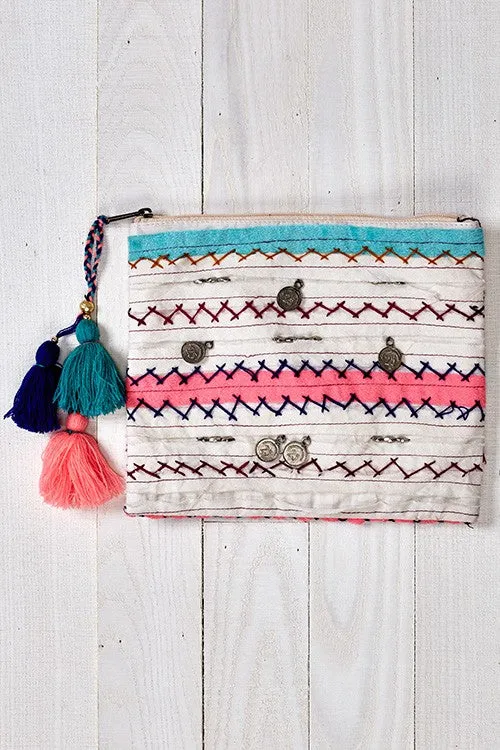 Multi Trimmed Coin Purse