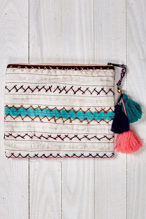 Multi Trimmed Coin Purse