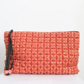 RESERVED "Coral Plasticflex" Vintage 1940's Coral Plasticflex Clutch Bag