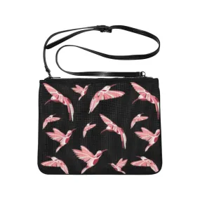 Strawberry Black Slim Clutch Bag