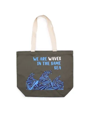 Tote Bag Indkøbspose - We are Waves Grey